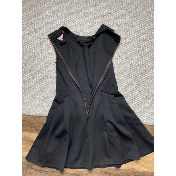 Ted Baker Fit & Flare Black Dress - Picture 6 of 6